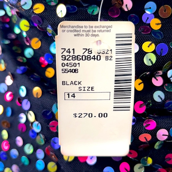 Cassandra Stone Dress NWT Size 14 Color Black - Picture 5 of 6